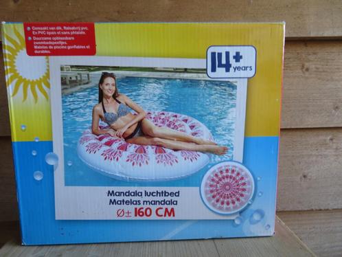 Mandala Luchtbed. Rond Diameter 160 cm Nieuw Rood, Kinderen en Baby's, Speelgoed | Buiten | Opblaasfiguren, Nieuw, Ophalen of Verzenden