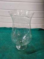 vaas stolp model glas groene gloed, Ophalen of Verzenden