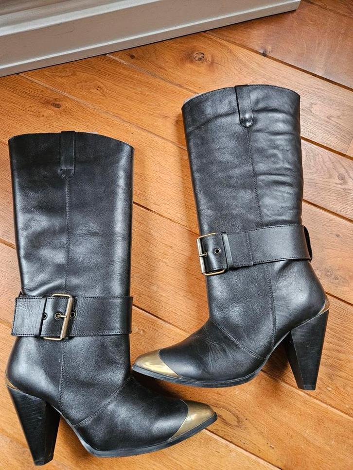 Nieuwe Nikkie leren laarzen - Maat 39, Kleding | Dames, Schoenen, Nieuw, Lage of Enkellaarzen, Zwart, Ophalen of Verzenden