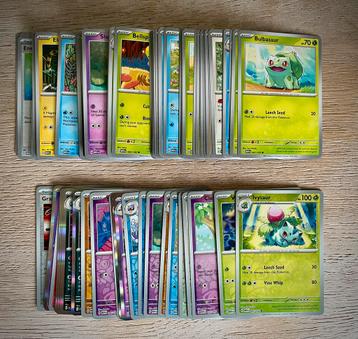 84 Pokémon kaarten Scarlet & Violet MEW 151 bulk 27 dubbele beschikbaar voor biedingen