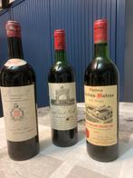 Interessant trio oude Bordeaux topwijnen, Verzamelen, Ophalen, Zo goed als nieuw, Frankrijk, Rode wijn