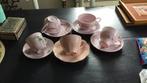 Lot 5 rose kop en schotels 4 hutschenteuther, 1 J&G meakin, Ophalen of Verzenden, Zo goed als nieuw, Kop en/of schotel