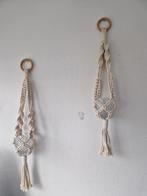 Macramé Plantenhangers Set van 2, Overige materialen, Nieuw, Ophalen of Verzenden, Crème