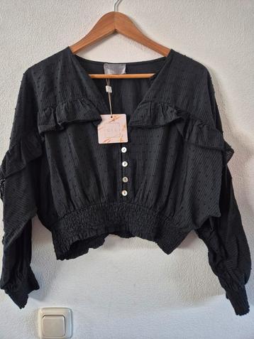 lief Blousje met Ruches knoopje S/M Nieuw beschikbaar voor biedingen