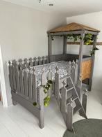 Hoogslaper jungle kinderbed met dak met trap, 100 cm, Gebruikt, 180 tot 200 cm, Eenpersoons