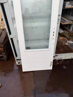 Witte Buitendeur met Glas, Doe-het-zelf en Verbouw, Deuren en Horren, Gebruikt, 80 tot 100 cm, Ophalen of Verzenden, 200 tot 215 cm