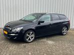 Peugeot 308 1.2 - 130pk - NAVI - LEDER - PANODAK - 2e eigen., Voorwielaandrijving, 1199 cc, 1165 kg, Zwart