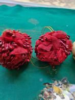 kerstballen glitter papier en stof [b194], Diversen, Ophalen of Verzenden
