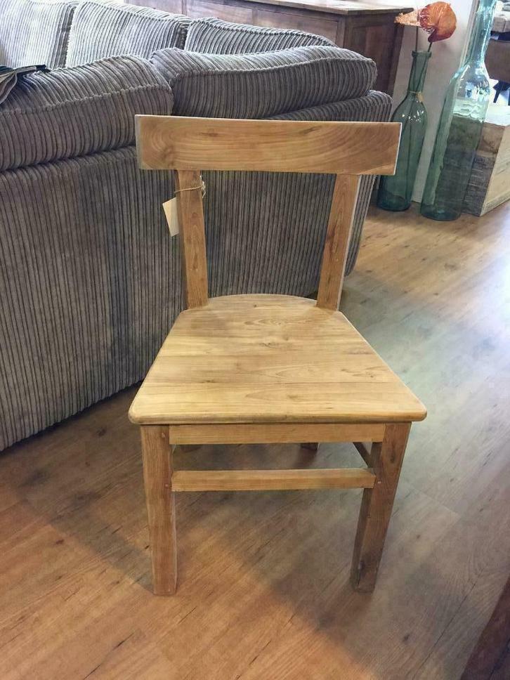 Stoel massief TEAKHOUT, goed stevig! Ook kindermaat., Huis en Inrichting, Stoelen, Nieuw, Eén, Hout, Bruin, Ophalen of Verzenden