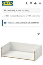 Ikea besta lade NIEUW 60x15x40 + laderail druk en open, Ophalen, Zo goed als nieuw, Minder dan 150 cm, Minder dan 100 cm