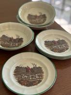 Adams Wedgwood Sporting Scenes Borden & Kommen, Huis en Inrichting, Keuken | Servies, Gebruikt, Ophalen of Verzenden, Bord(en)