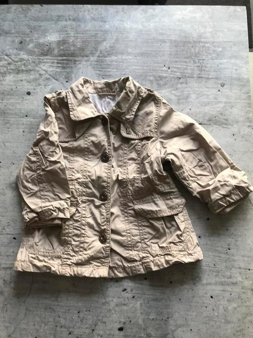 Mexx zomerjas maat 74 beige zand jas trenchcoat jasje zomer, Kinderen en Baby's, Babykleding | Maat 74, Zo goed als nieuw, Meisje