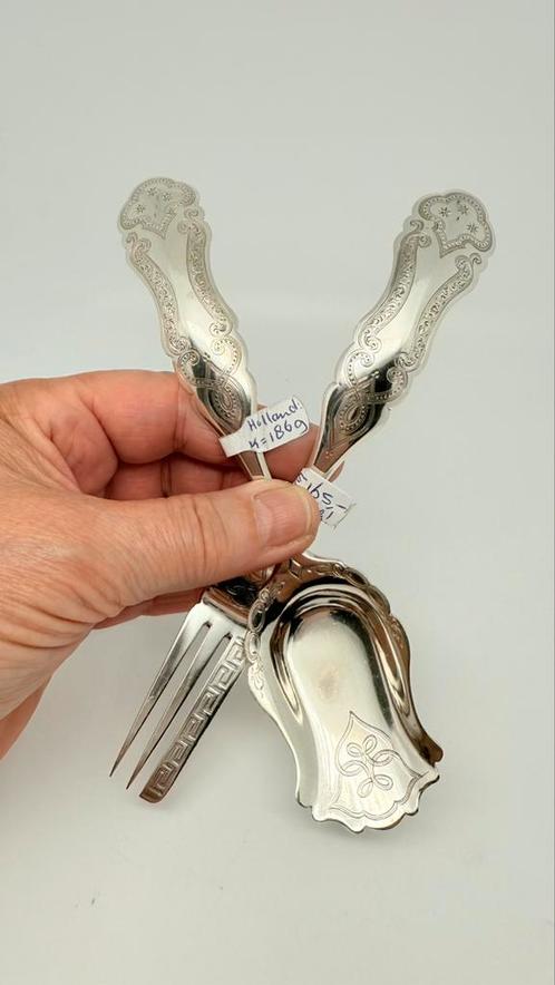 Antiek Hollands zilveren gember set uit 1869!, Antiek en Kunst, Antiek | Goud en Zilver, Zilver, Ophalen of Verzenden
