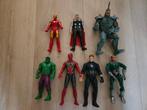 7 actiehelden: Hulk, Spider-Man, Thorpe, Iron Man, Ophalen of Verzenden, Gebruikt