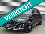 Audi Q5 50 TFSIe 2X S-line Matrix Pano 22 Inches, Auto's, Automaat, Gebruikt, Zwart, Leder en Stof