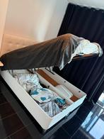 Wit bed, inclusief matras en opbergruimte onderin! €200!”, Wit, Tweepersoons, Ophalen of Verzenden, Zo goed als nieuw