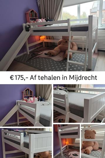 Halfhoogslaper met glijbaan, meegroeibed! 90x200 beschikbaar voor biedingen