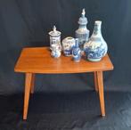 Vintage Deens Bijzettafeltje, Huis en Inrichting, Tafels | Sidetables, Ophalen, Zo goed als nieuw, 25 tot 50 cm, Rechthoekig