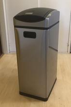 Metalen afvalbak rvs 50 liter touch bin rechthoekige, Ophalen, Gebruikt, 40 liter of meer, Rvs