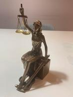 Vrouwe Justitia boekensteun/ornament brons, Antiek en Kunst, Ophalen of Verzenden, Brons