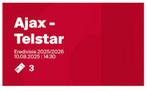 Kaarten ajax telstar, Tickets en Kaartjes, Drie personen of meer, Maart