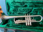 Trompet First Brass verzilverd Bes, Ophalen of Verzenden, Gebruikt, Bes-trompet, Met koffer
