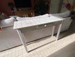 Sidetable white wash 120 x 82 x 36, Ophalen, 100 tot 150 cm, Zo goed als nieuw, Overige houtsoorten