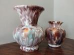 West Germany vintage vaasjes, drip glaze keramiek., Ophalen of Verzenden, Aardewerk of Porselein, Minder dan 50 cm