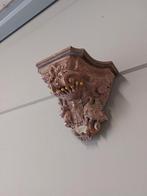 Antieke natuurstenen gevelconsole – met originele eiken, Antiek en Kunst, Ophalen of Verzenden