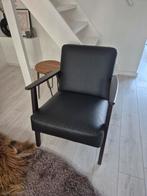IKEA Ekenäset Zwarte leer look  Stoel, Huis en Inrichting, Fauteuils, Hout, Gebruikt, Minder dan 75 cm, Scandinavisch