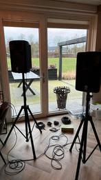 Yamaha PA set met mixer en speakers en 2 microfoons, Muziek en Instrumenten, Ophalen, Gebruikt, Minder dan 500 watt, P.A.