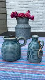 2 kannetjes blauw H&S, Ophalen, Steen, Blauw, Nieuw