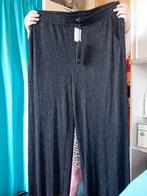 Marlene Dietrich broek met wijde pijpen en glitter maat 52, M&S mode, Zwart, Maat 46/48 (XL) of groter, Nieuw