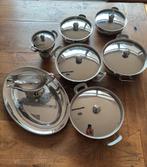 Retro Dekschalen, Huis en Inrichting, Keuken | Potten en Pannen, Ophalen, Gebruikt, Rvs, Overige typen