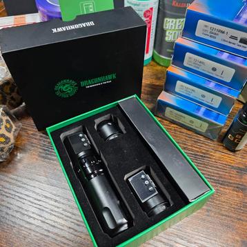 Dragonhawk Fold Pro Tattoo Machine + toebehoren  beschikbaar voor biedingen
