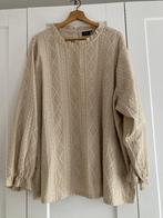 Zizzi xxl beige blouse met patroon / kant, Kleding | Dames, Grote Maten, Zizzi, Ophalen of Verzenden, Zo goed als nieuw, Blouse of Tuniek