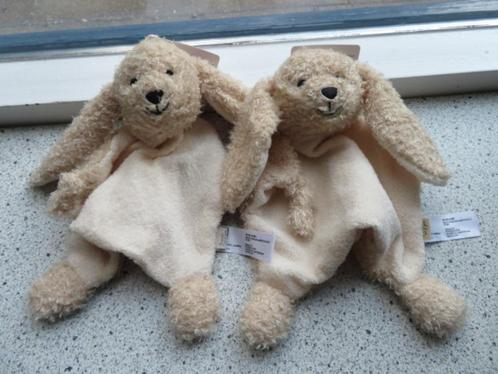 Knuffeldoek konijn van Hema geborduurde ogen neus mondje, Kinderen en Baby's, Speelgoed | Knuffels en Pluche, Nieuw, Konijn, Ophalen of Verzenden