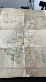 Landkaart Benelux  Frans ca. 1825, Boeken, Atlassen en Landkaarten, Nederland, Voor 1800, Ophalen of Verzenden, Landkaart