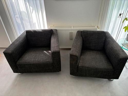 Design on stocks fauteuils Blizz (ontwerp Roderick Vos), Huis en Inrichting, Fauteuils, Gebruikt, Stof, 75 tot 100 cm, Ophalen