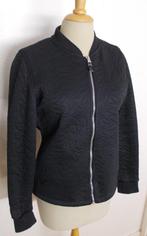 Stoer zwart relief jasje van Danefae (Kopenhagen) M, Maat 38/40 (M), Verzenden, Zwart, Zo goed als nieuw