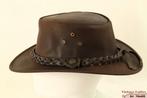 Western hoed Hawkins bruin geruwd leer 57, 58, 59 en 60 New, Kleding | Heren, Hoeden en Petten, Nieuw, Hawkins, Ophalen of Verzenden