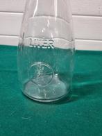 Karaf vintage  schenker glas liter, Verzamelen, Ophalen of Verzenden