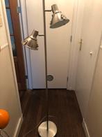 Industriële vloerlamp chroom metaal 2 lampen steinhauer, Ophalen, Gebruikt, Metaal, 150 tot 200 cm