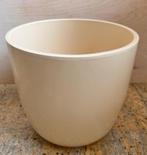 Grote Bloempot egaal creme diameter 27 cm inhoud 10,5 liter, Tuin en Terras, Bloempotten, 25 tot 40 cm, Rond, Zo goed als nieuw