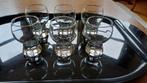6 Jaren 70 borrelglaasjes, Ophalen of Verzenden, Zo goed als nieuw, Borrel- of Shotglas