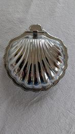 Franse Retro Vintage schelp schaaltje met deksel van inox, Huis en Inrichting, Keuken | Servies, Ophalen of Verzenden, Overige stijlen