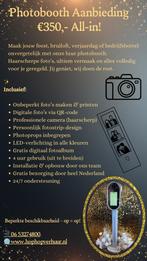 Photobooth All-in!, Hobby en Vrije tijd, Feestartikelen | Verhuur, Ophalen of Verzenden, Zo goed als nieuw