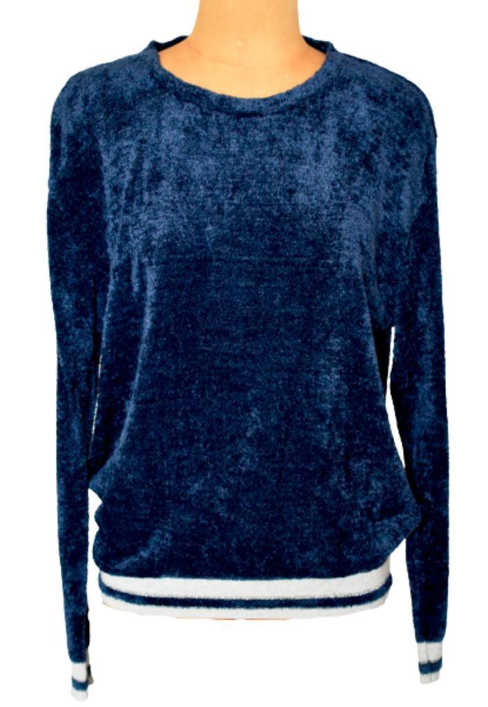 Nieuwe Anna badstof trui, blauw, Mt. M, Kleding | Dames, Truien en Vesten, Nieuw, Maat 38/40 (M), Blauw, Verzenden