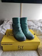 Fly London enkellaarzen spearmint, Kleding | Dames, Schoenen, Ophalen of Verzenden, Zo goed als nieuw, Zwart