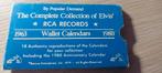 Elvis Presley Back Calendar Collectie 1963-1980, Verzamelen, Ophalen of Verzenden